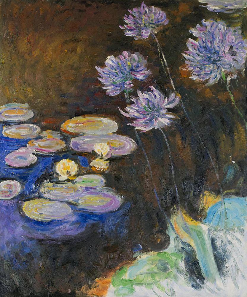 Water Lilies and Agapanthus