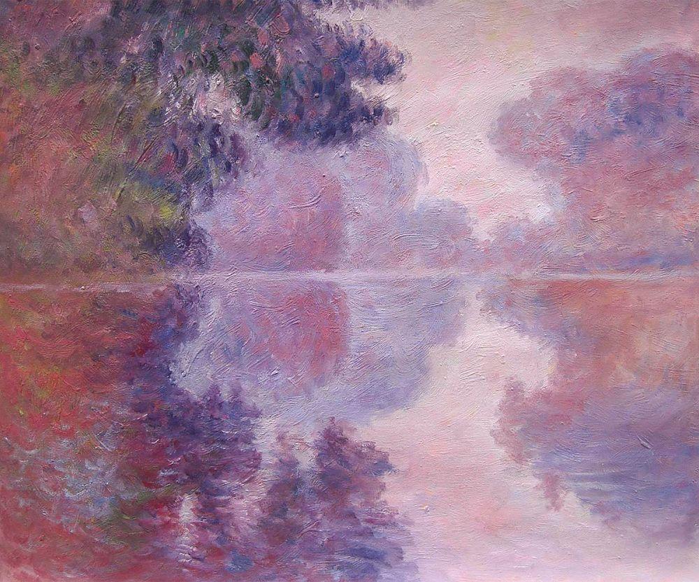 Misty Morning on the Seine (pink), 1897