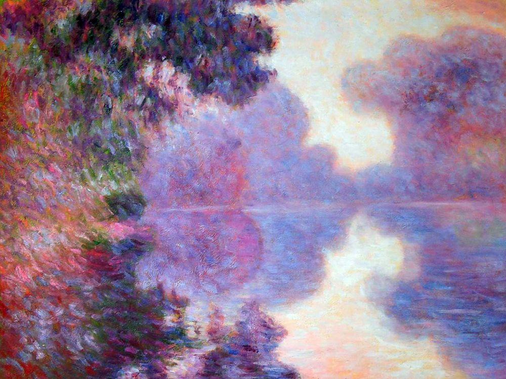 Misty Morning on the Seine (pink), 1897