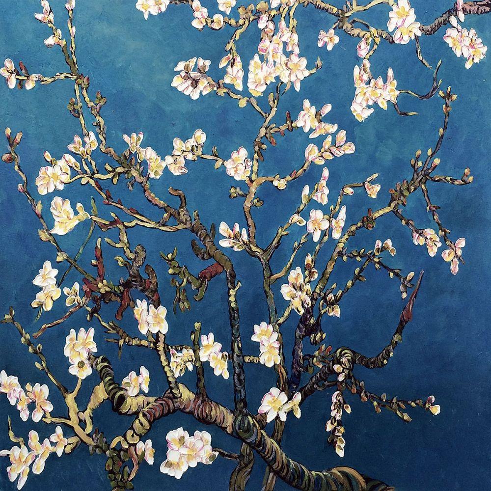 Branches Of An Almond Tree In Blossom