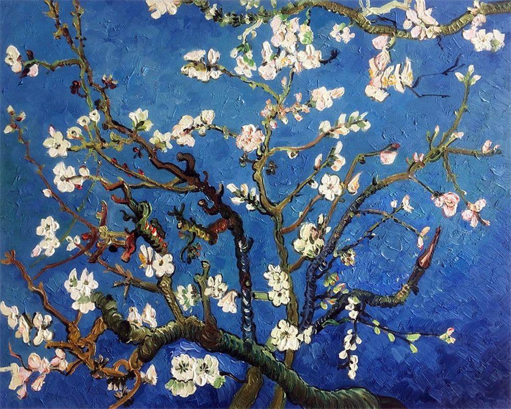 Branches Of An Almond Tree In Blossom