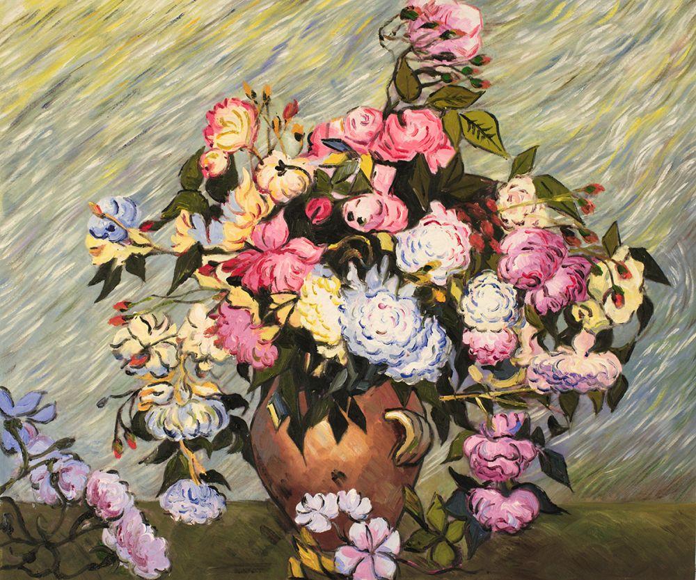 Still Life Vase with Roses